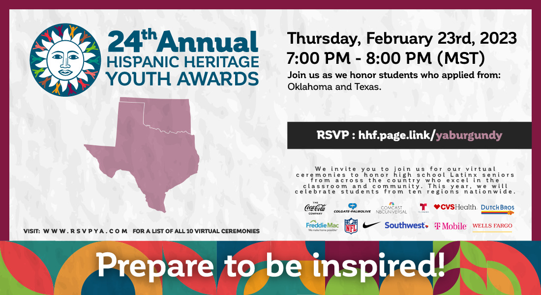 Hispanic Heritage Foundation’s Youth Awards to honor high school seniors from Texas