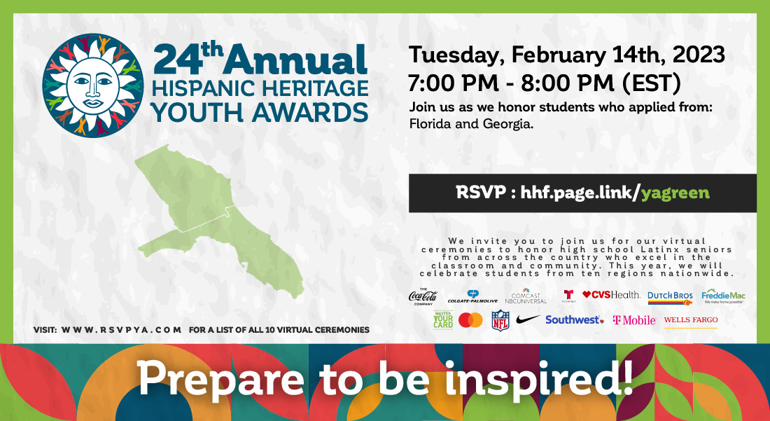 Hispanic Heritage Foundation’s Youth Awards to honor high school seniors from Florida and Georgia